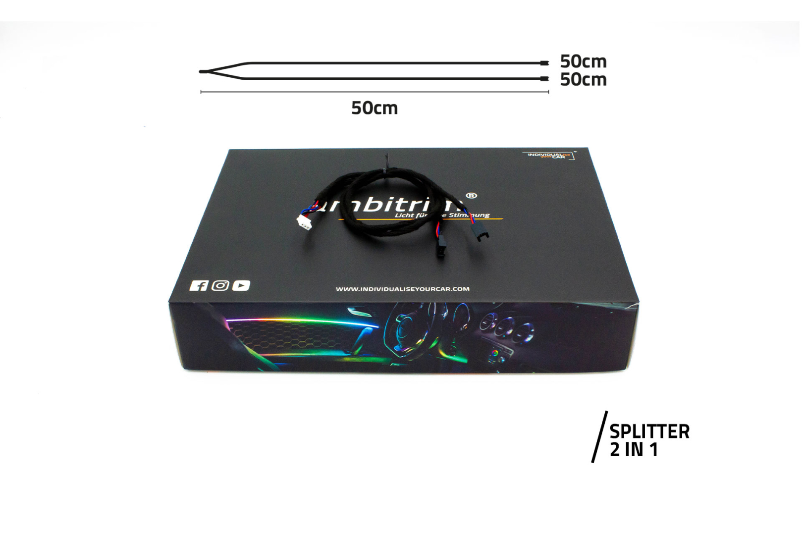 ambitrim® Digital PRO RGB RGBIC FULL LED Ambientebeleuchtung Sets Ambiente Lichtleiste